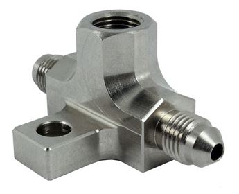Picture of Steel -3AN Male 1/8" NPT Port Brake Switch Tee Piece