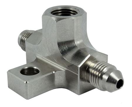 Steel -3AN Male 1/8 NPT Port Brake Switch Tee Piece